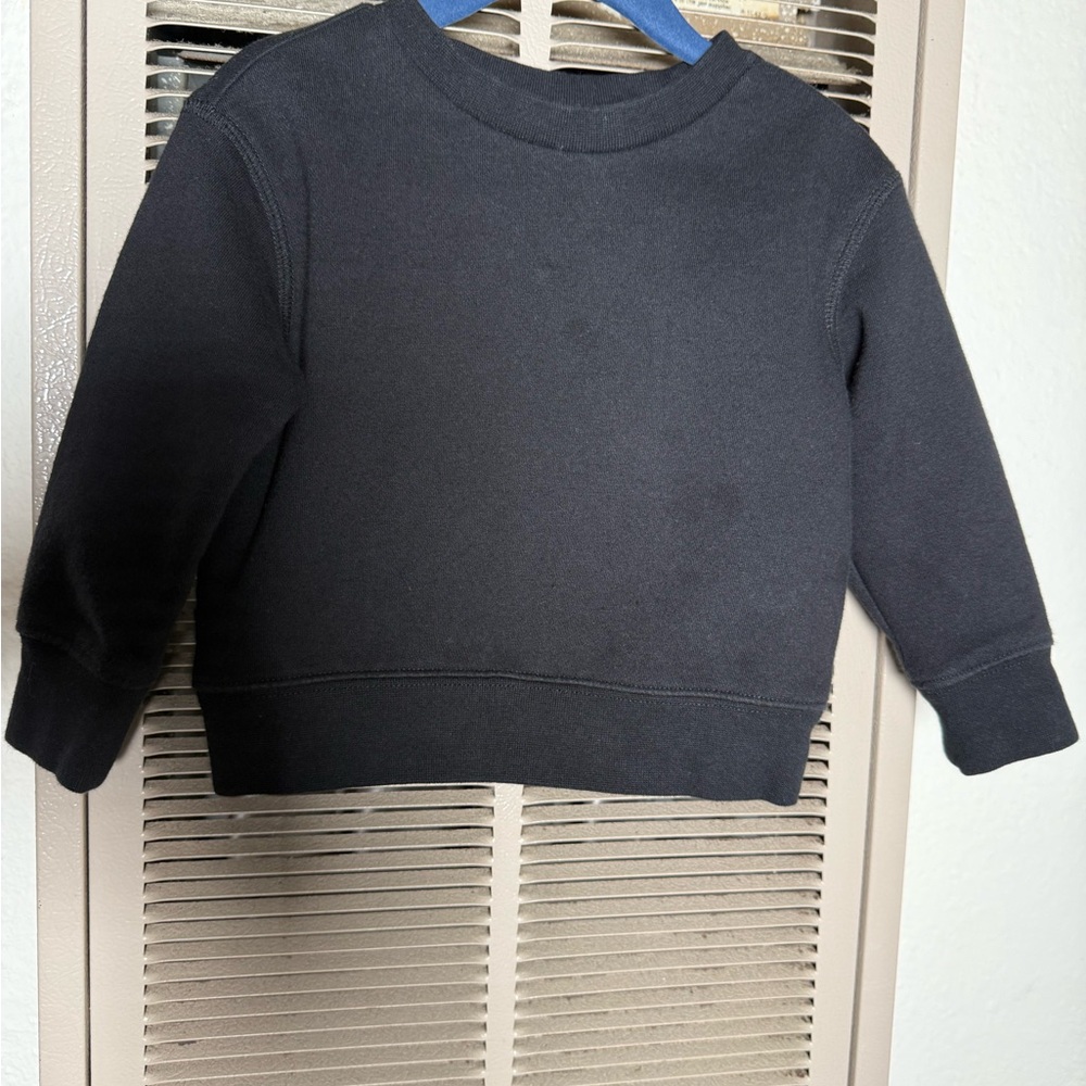 Nordstrom Black Sweatshirt Classic Crew Neck